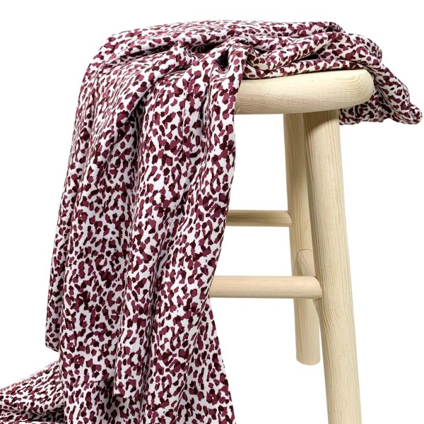 RESTSTÜCK 0,90m !!! - Viskose Popeline - Sohra - bordeaux