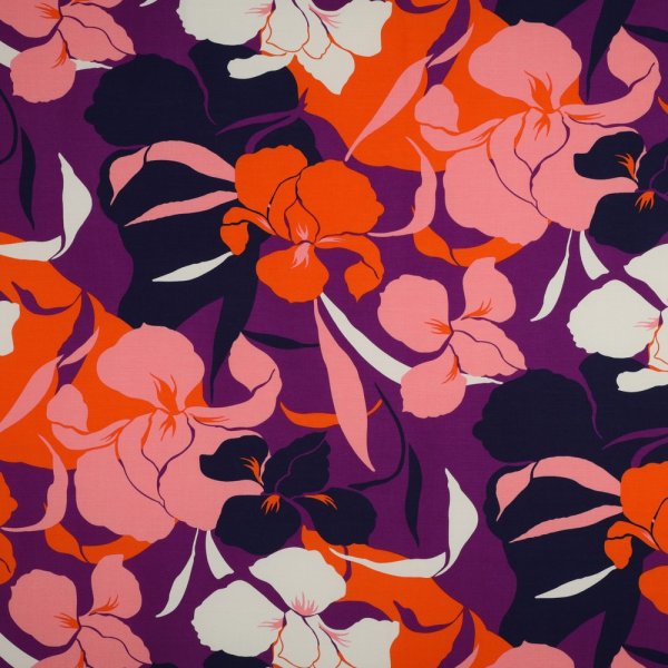 Viskose Stretch - Siw - purple