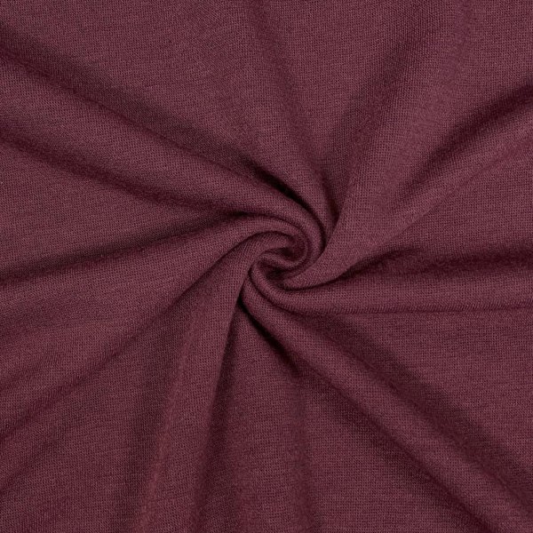 Viskose Strick Jersey - Merino Touch - uni - burgundy