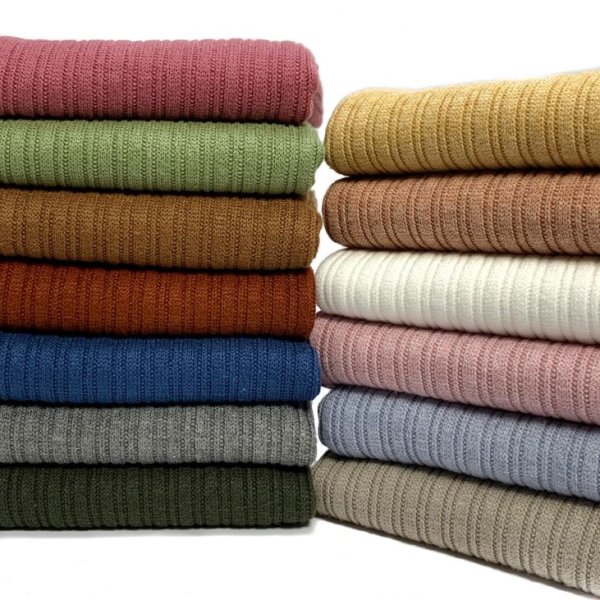 RESTSTÜCK 50cm !!! - Viskose Strick - gerippt - khaki
