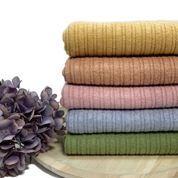 RESTSTÜCK 0,50m !!! - Viskose Strick - gerippt - rose