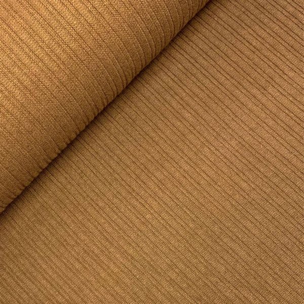 RESTSTÜCK 80cm !!! - Viskose Strick - gerippt - braun