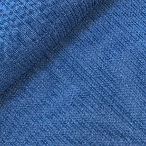 Viskose Strick - gerippt - indigoblau
