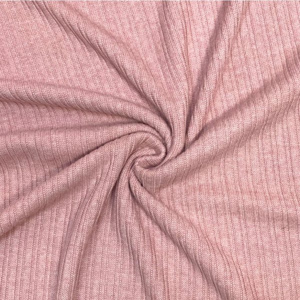 RESTSTÜCK 0,50m !!! - Viskose Strick - gerippt - rose