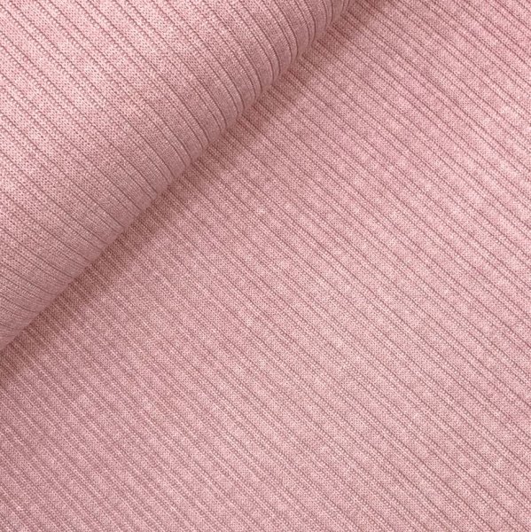 RESTSTÜCK 0,50m !!! - Viskose Strick - gerippt - rose