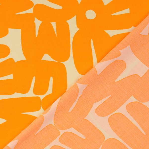 Viskose Popeline - Sunsun - orange