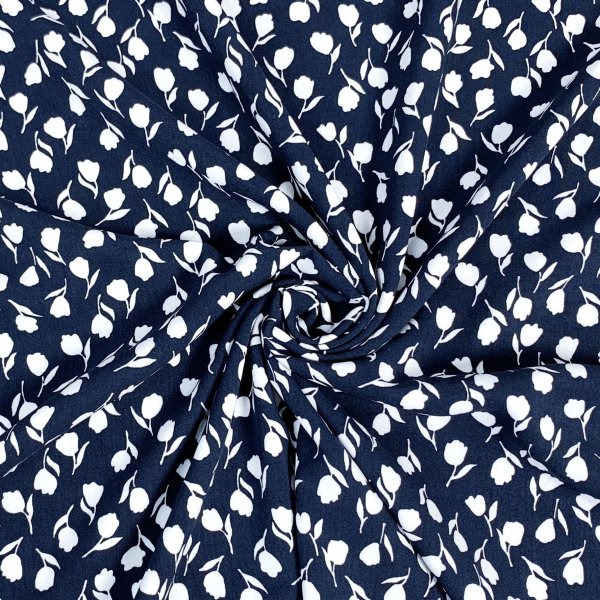 Viskose - Tulip - navy