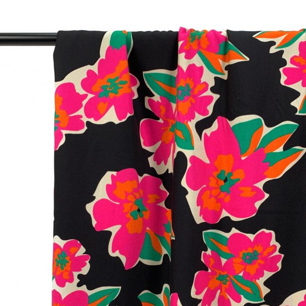 Viskose Twill - Flower Julieta - pink