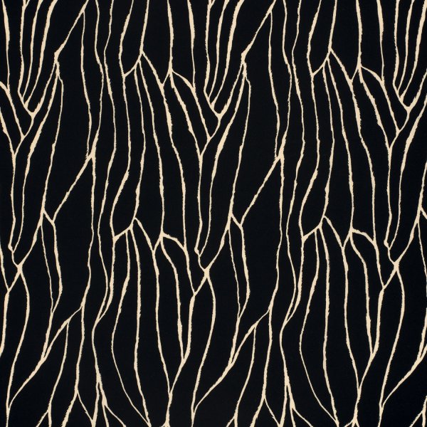 Viskose Twill - Linear Spirit - black/creme
