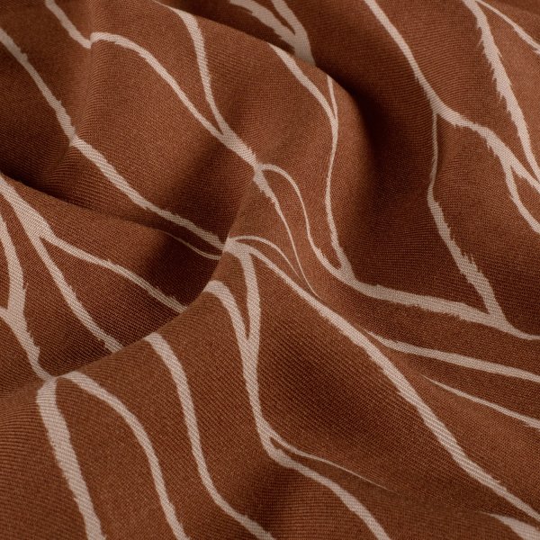 Viskose Twill - Linear Spirit - rost/light rose