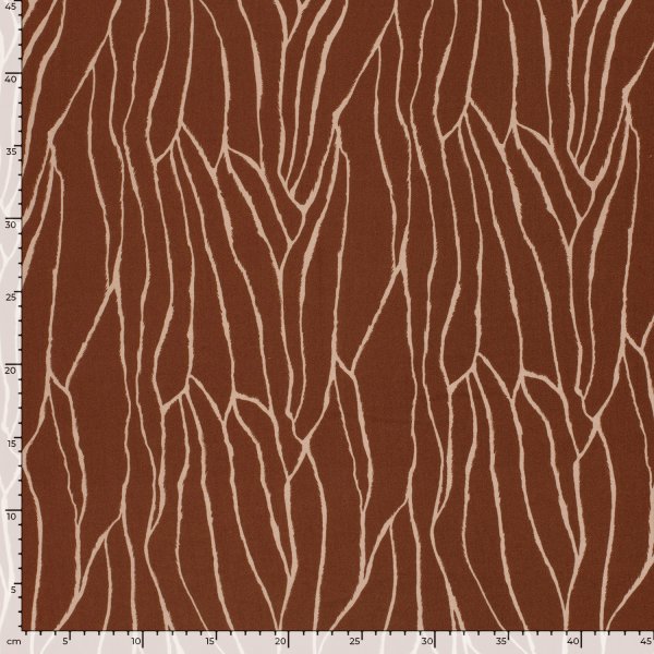 Viskose Twill - Linear Spirit - rost/light rose