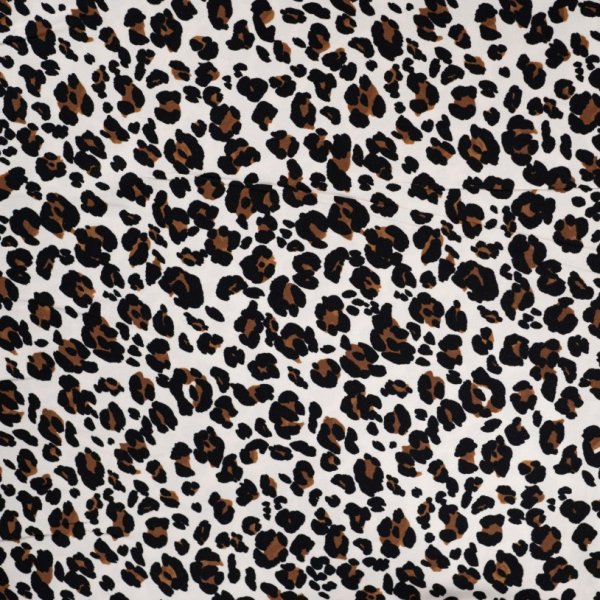 Viskose Twill - Minou Leo - sand/black