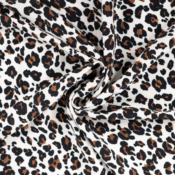 Viskose Twill - Minou Leo - sand/black
