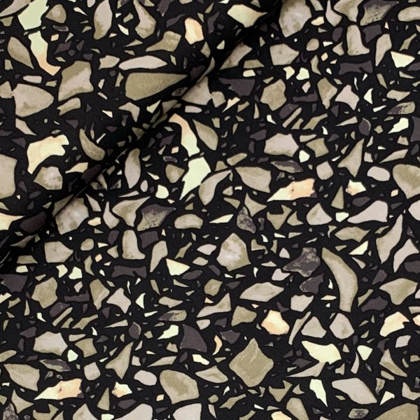 Viskose Twill - Pebbles - black