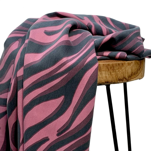 RESTSTÜCK 0,30m !!! - TENCEL™ Lyocell - Zebra Abena - dusty violett