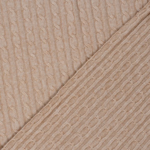 Viskose Zopfstrick - Scandi - nude meliert