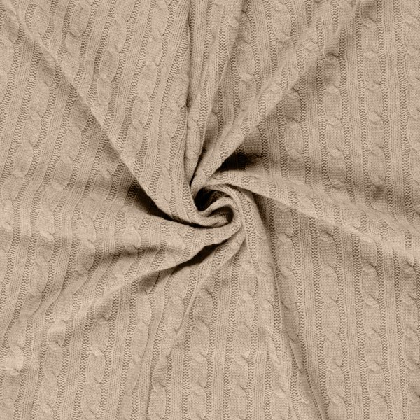 Viskose Zopfstrick - Scandi - sand meliert
