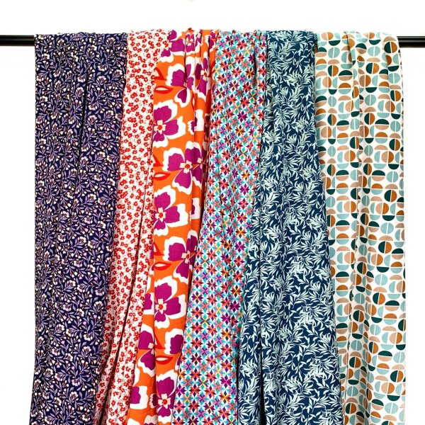 RESTSTÜCK 1,30m !!! - Viskose Popeline - Lika - fuchsia