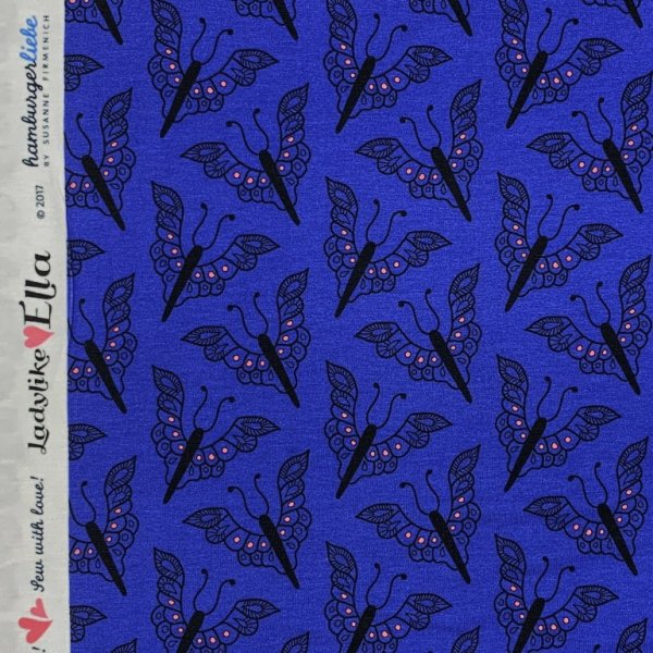 Viskose Jersey - Ladylike Ella - blau - Hamburger Liebe