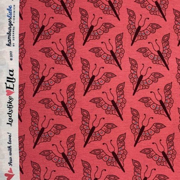 Viskose Jersey - Ladylike Ella - koralle - Hamburger Liebe