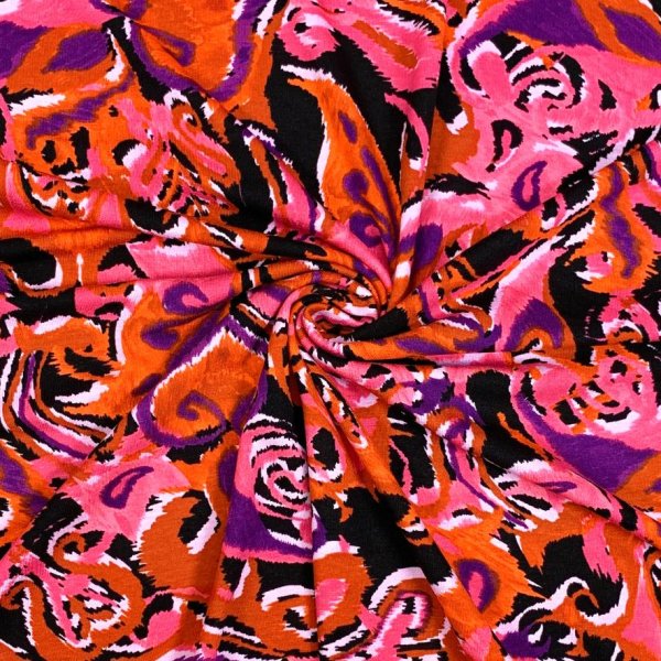 Viskosejersey - Gothic - orange