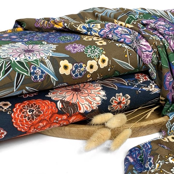 RESTSTÜCK 0,60m !!! - Viskosejersey - Kacie - navy - Kopie