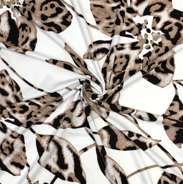 RESTSTÜCK 1,40m !!! - Viskosejersey - Leo Florence - offwhite