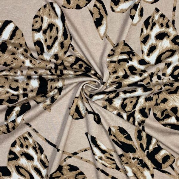 RESTSTÜCK 0,70m !!! - Viskosejersey - Leo Florence - taupe