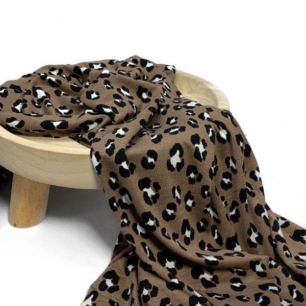 RESTSTÜCK 80cm !!! - Viskosejersey - Leo Marlen - braun