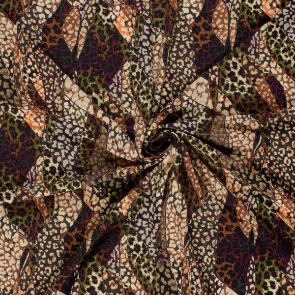 Viskosejersey - Leo Mosaik - multicolor