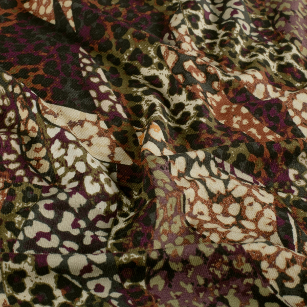 RESTSTÜCK 1,90m !!! - Viskosejersey - Leo Mosaik - multicolor