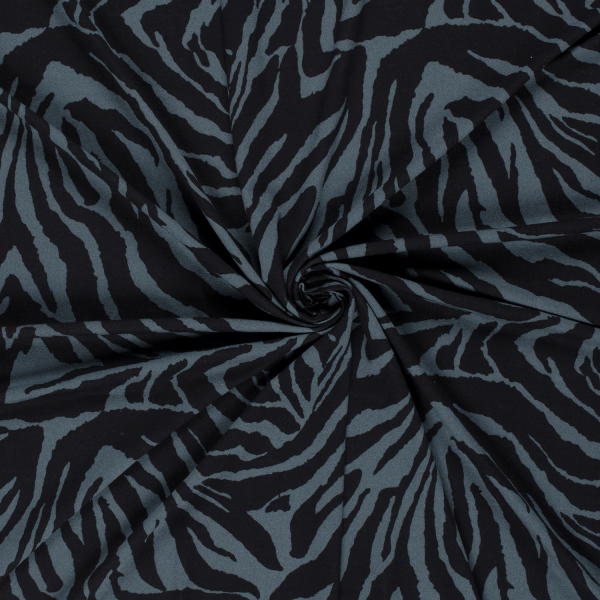 RESTSTÜCK 1,60m !!! - Viskosejersey - Night Line - greyblue/black