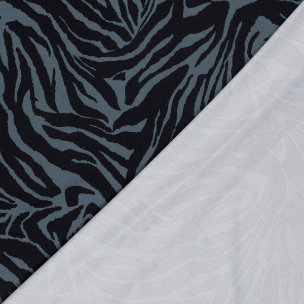 RESTSTÜCK 1,60m !!! - Viskosejersey - Night Line - greyblue/black