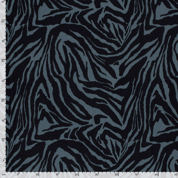 RESTSTÜCK 1,60m !!! - Viskosejersey - Night Line - greyblue/black