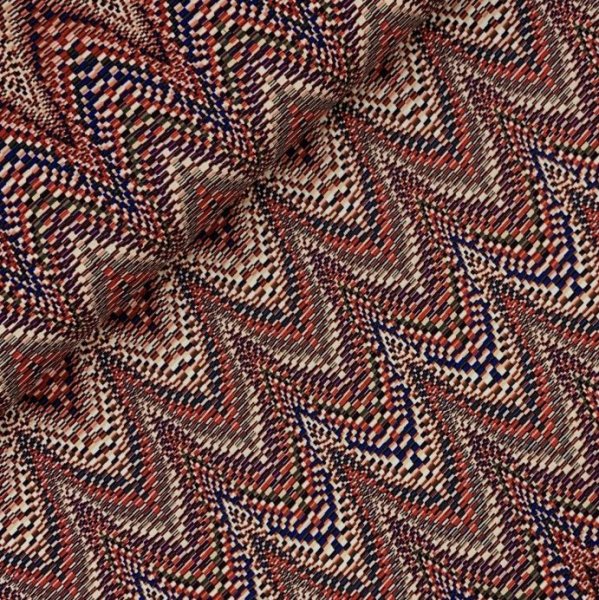 Viskosejersey - Pixels - red