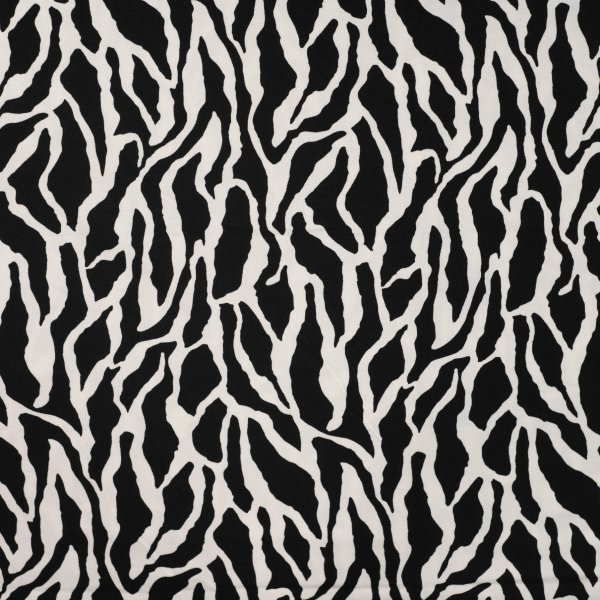 Viskosejersey - Stine - black/white