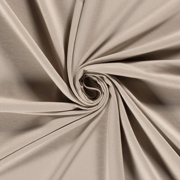 Viskosejersey - uni - sand
