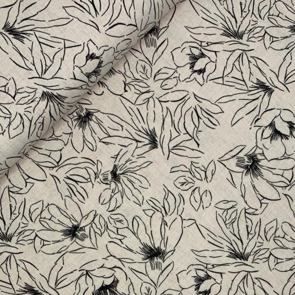 RESTSTÜCK 1,60m !!! - Viskose Leinen - Kari - natur