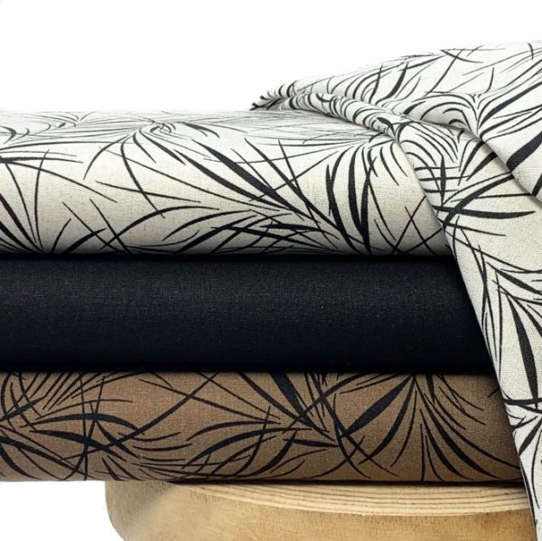 RESTSTÜCK 50cm !!! - Viskose Leinen - black