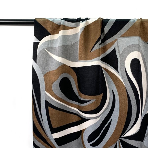 Viskosesatin - Pucci - caramel