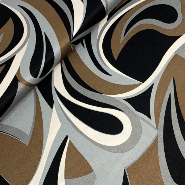 Viskosesatin - Pucci - caramel