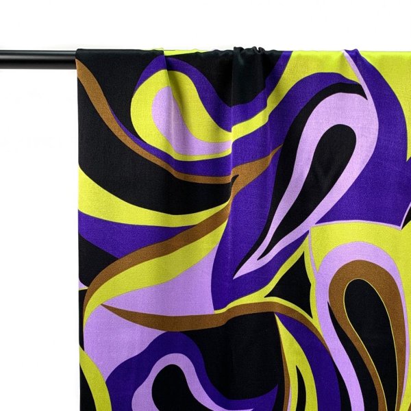 Viskosesatin - Pucci - purple
