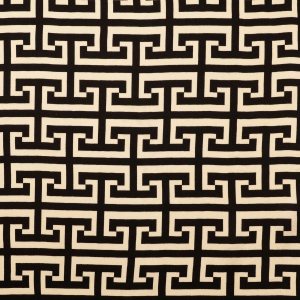 Viskosesatin - matt - Imperial Lines - black