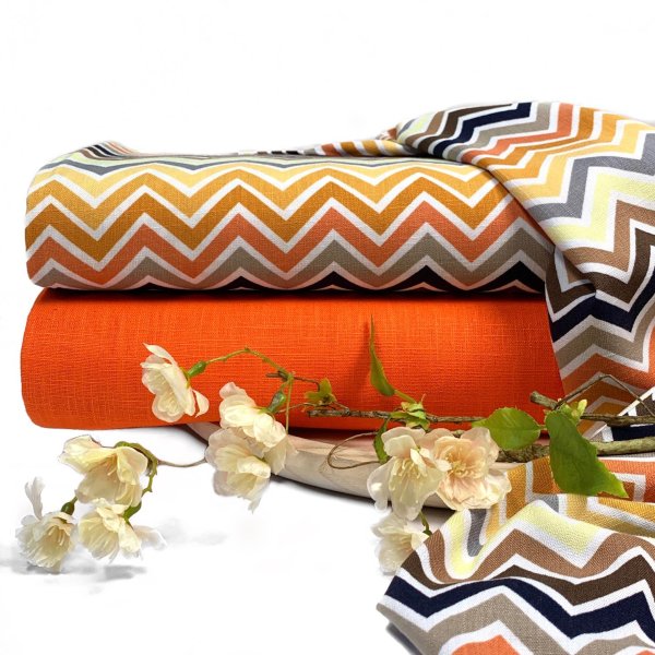 RESTSTÜCK 50cm !!! - Viskose Stretch - Raya - gelb/orange