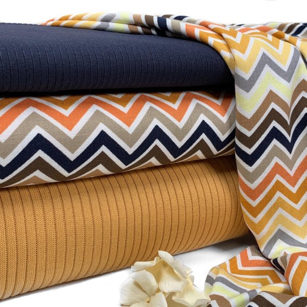 RESTSTÜCK 50cm !!! - Viskose Stretch - Raya - gelb/orange