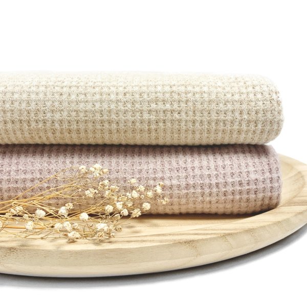 Viskose Strick - Soft Waffle - light sand