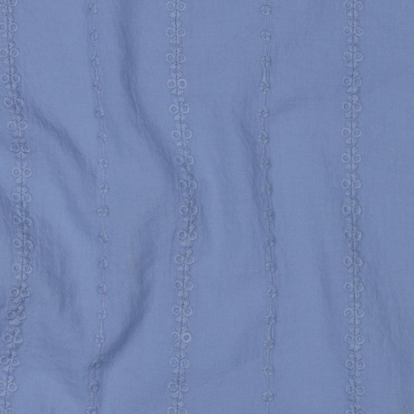 Baumwolle embroidery - Vivia Stripes - lavender