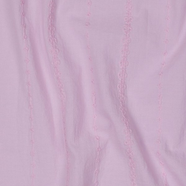 Baumwolle embroidery - Vivia Stripes - lilac