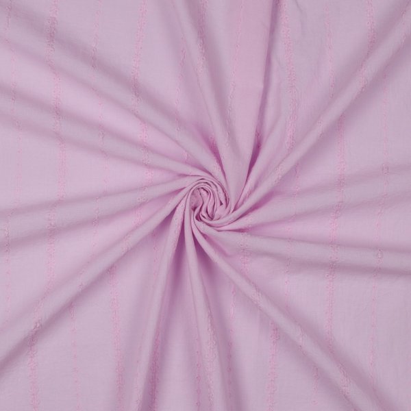 Baumwolle embroidery - Vivia Stripes - lilac