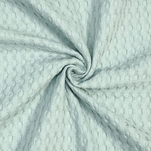 Waffelpique Baumwolle - XL - dusty mint